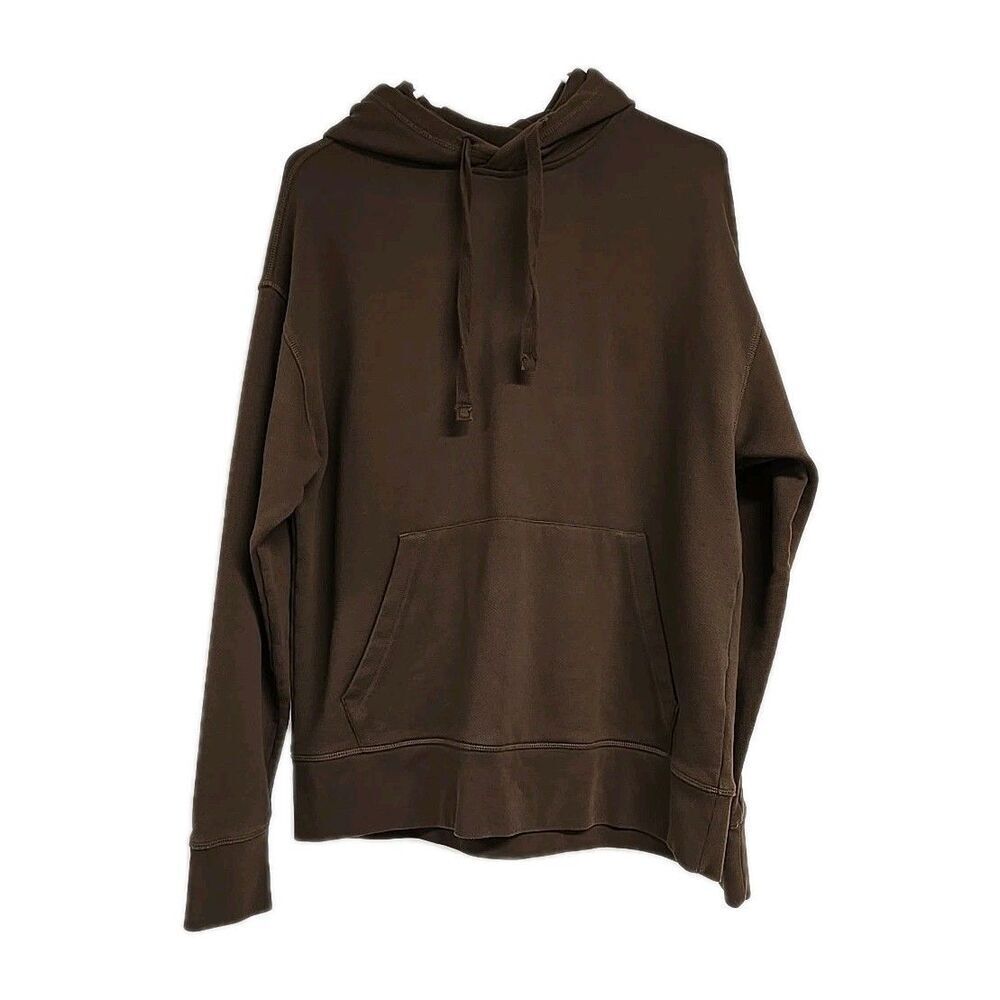 Banana Republic Organic Cotton Pullover Sweatshirt Hoodie Terry Brown Men’s Sz M